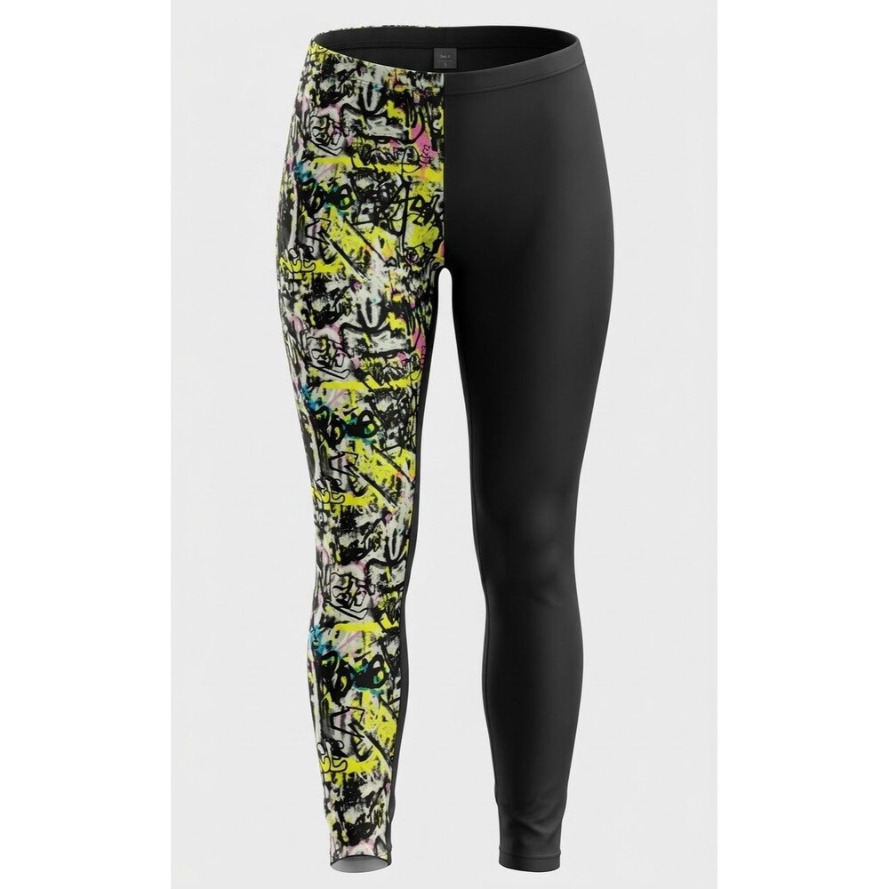 BALERA Dance Graffiti Print Pants Women’s Size Small Performance Style PL8089